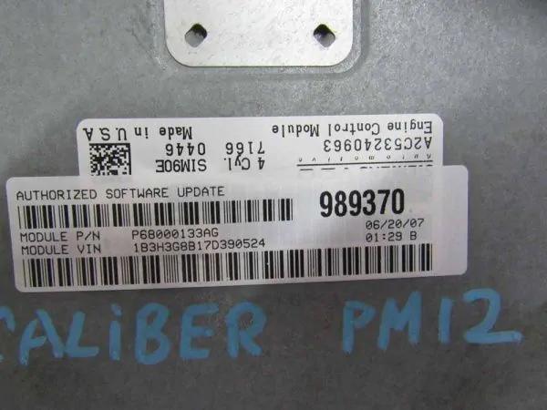 Блок управления двигателем Dodge Caliber PM
