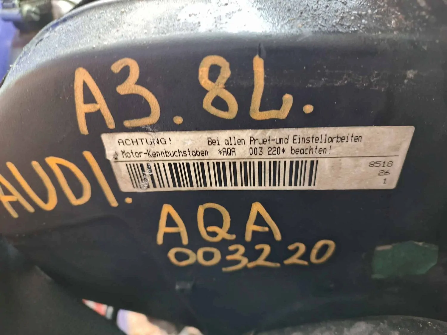 Двигатель Audi A3 8L