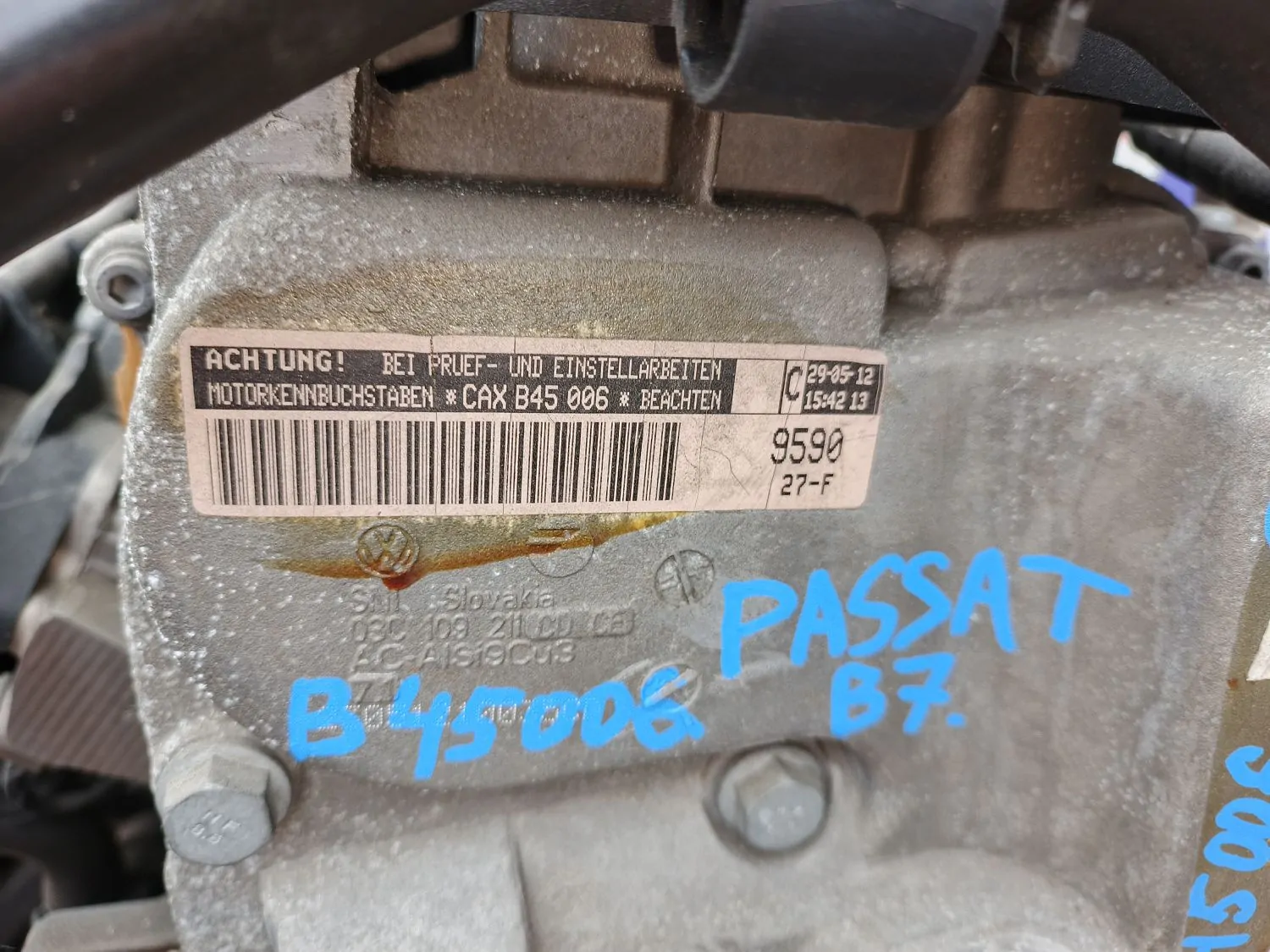 Двигатель Volkswagen Passat B7