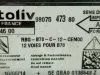 Блок управления airbag для Citroen C4 Picasso 3D  EP6CDT     9807547380 