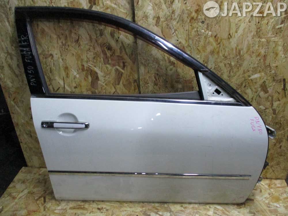 Дверь для Nissan Fuga PNY50    перед право   Белый